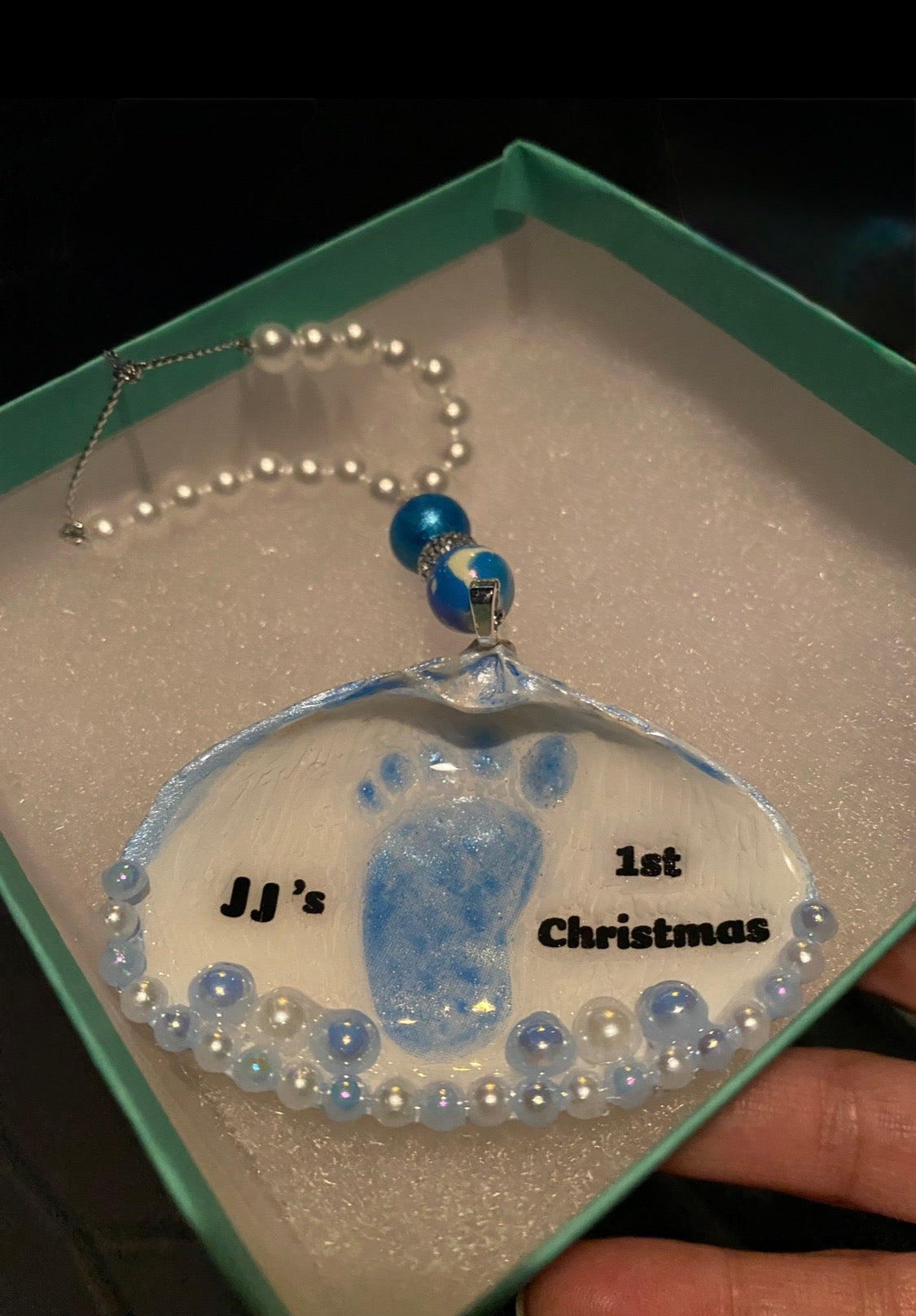 Baby boy 1st Christmas custom