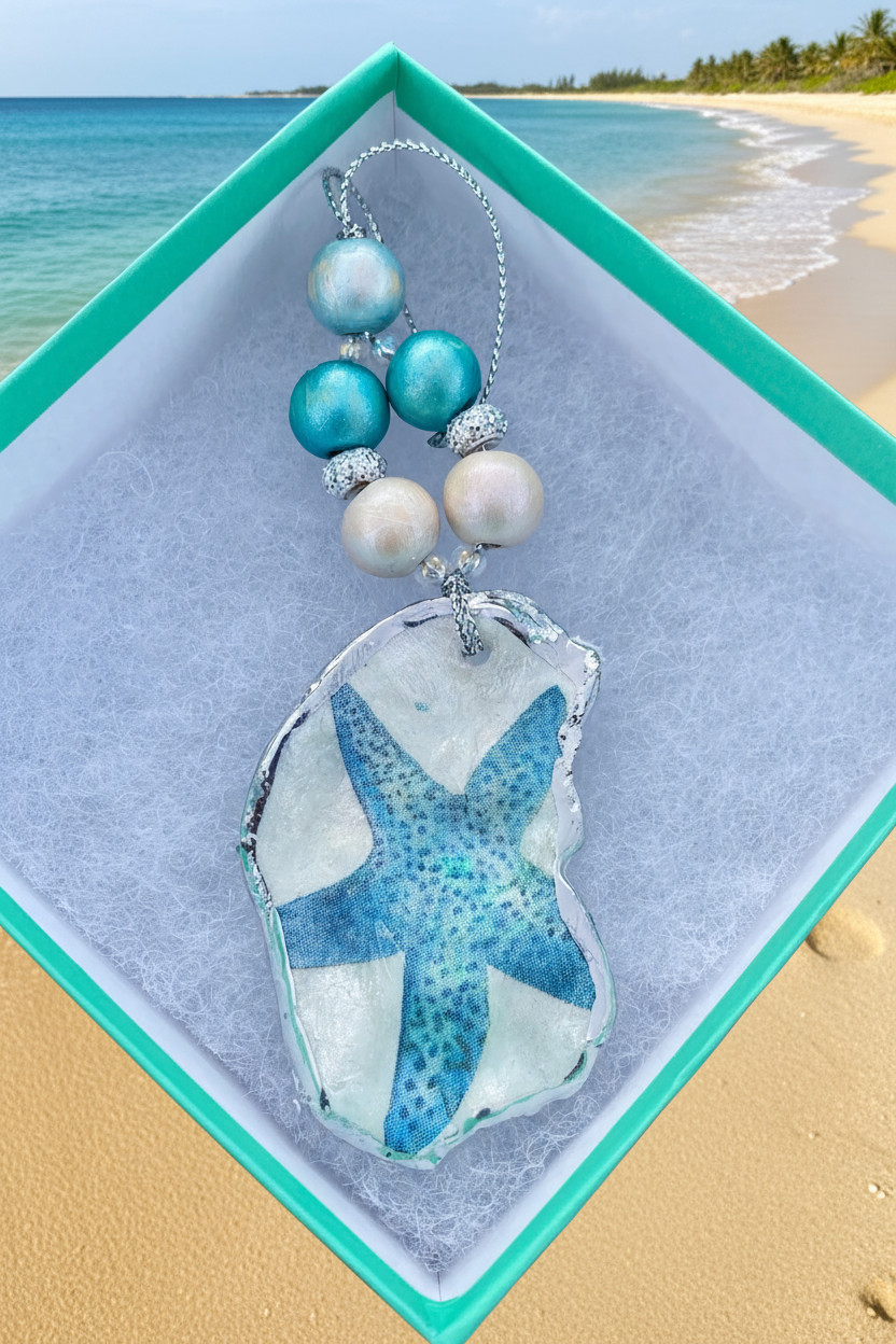 Teal/Blue starfish