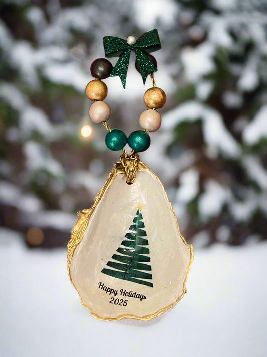 Evergreen tree- "Happy Holidays 2025"