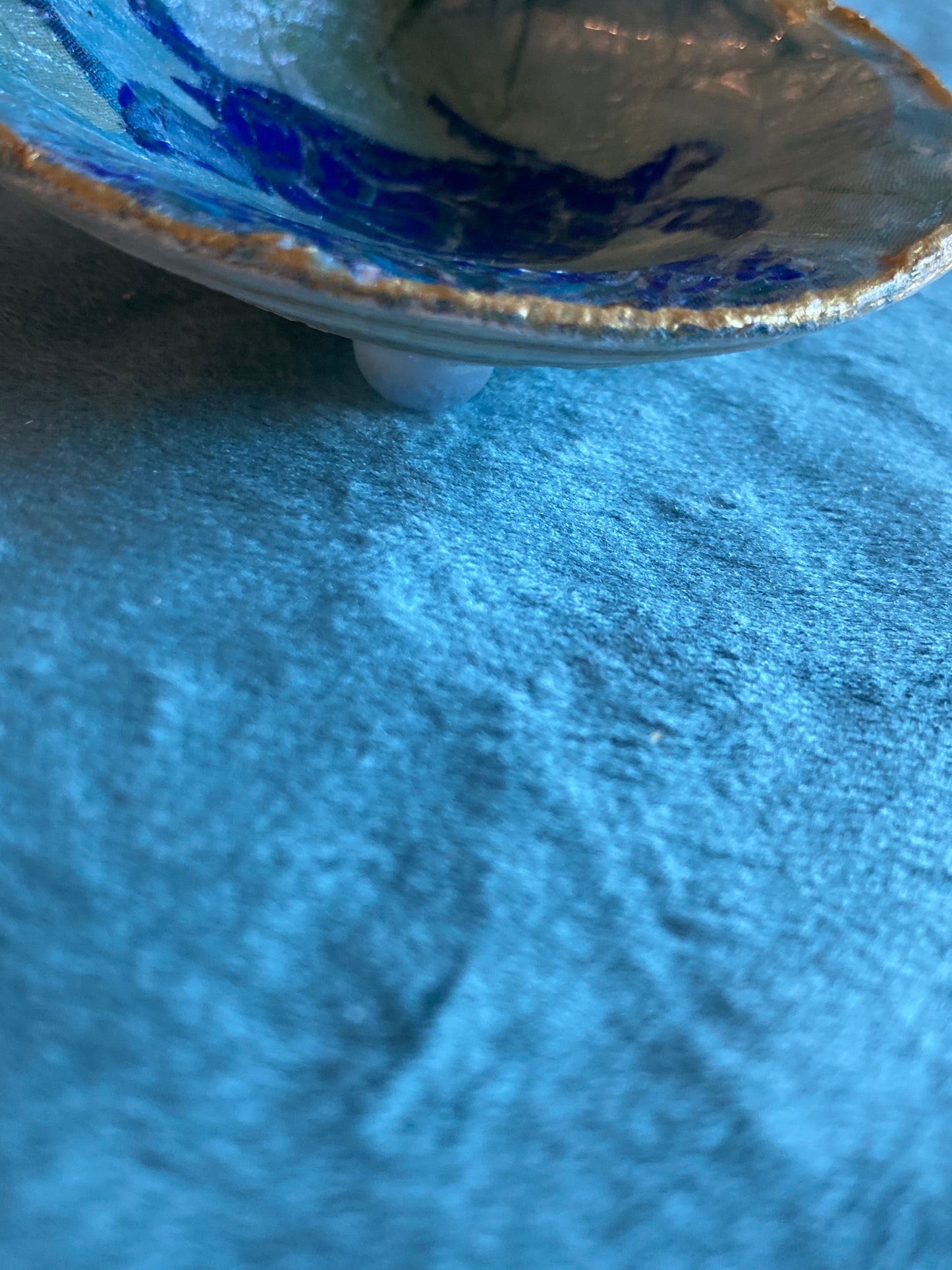 Blue Turtle -Hand painted - Trinket dish