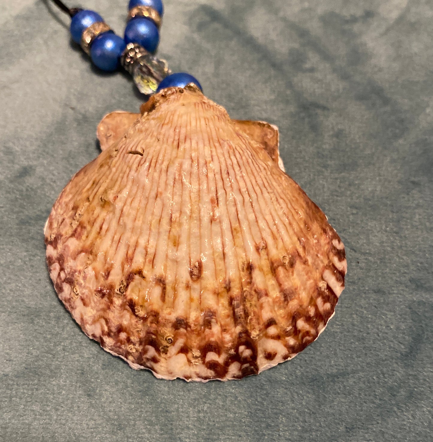 thin blue line heart- "Back the Blue"- scallop