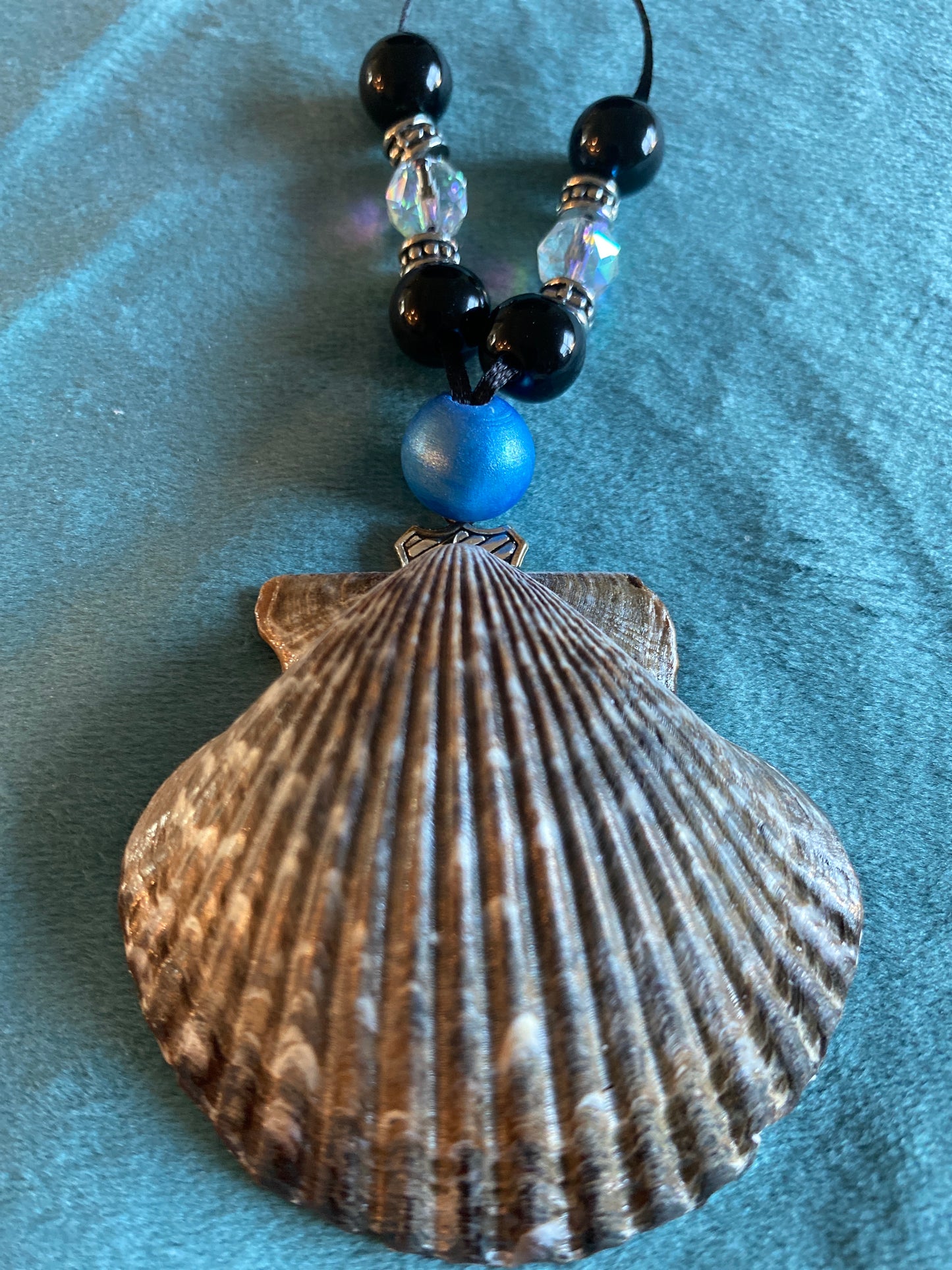 Thin Blue line Flag Heart Shaped- scallop