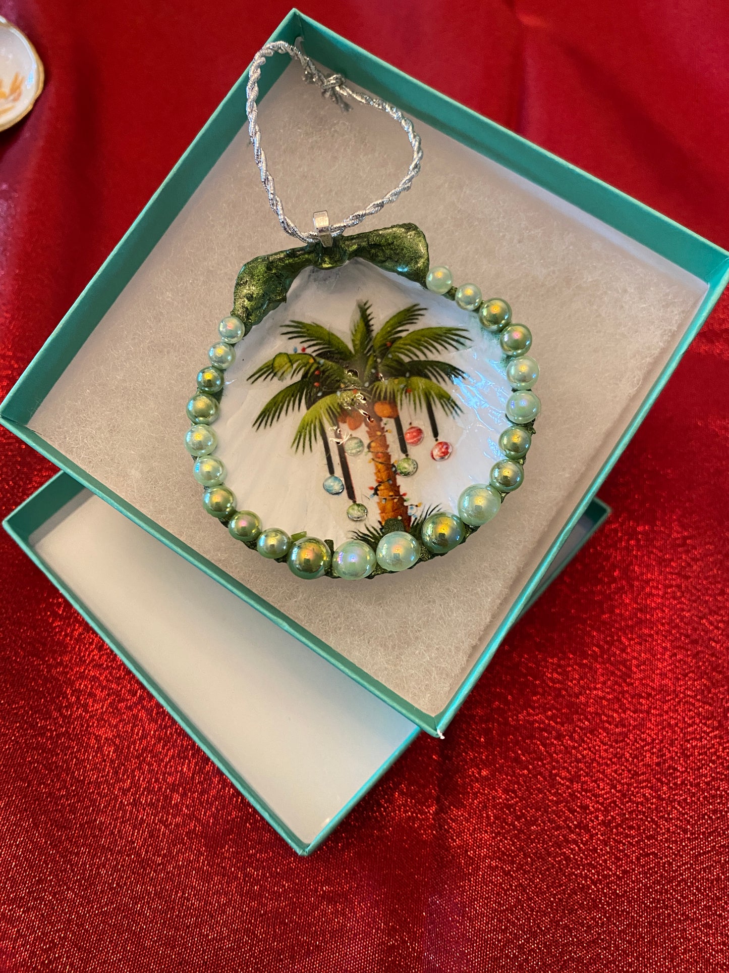 Christmas palm with lights