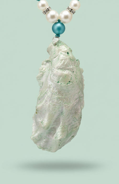 Seafoam Seahorse with sparkle