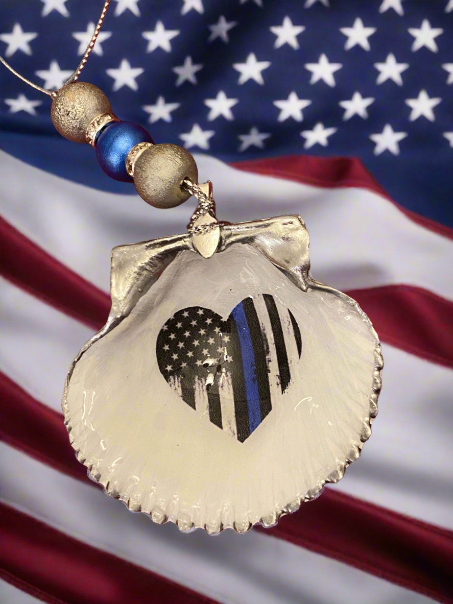 Heart with Thin Blue line