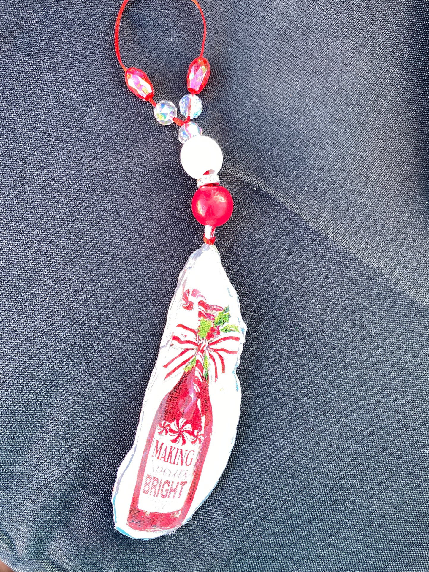 Making spirit bright wine bottle charm