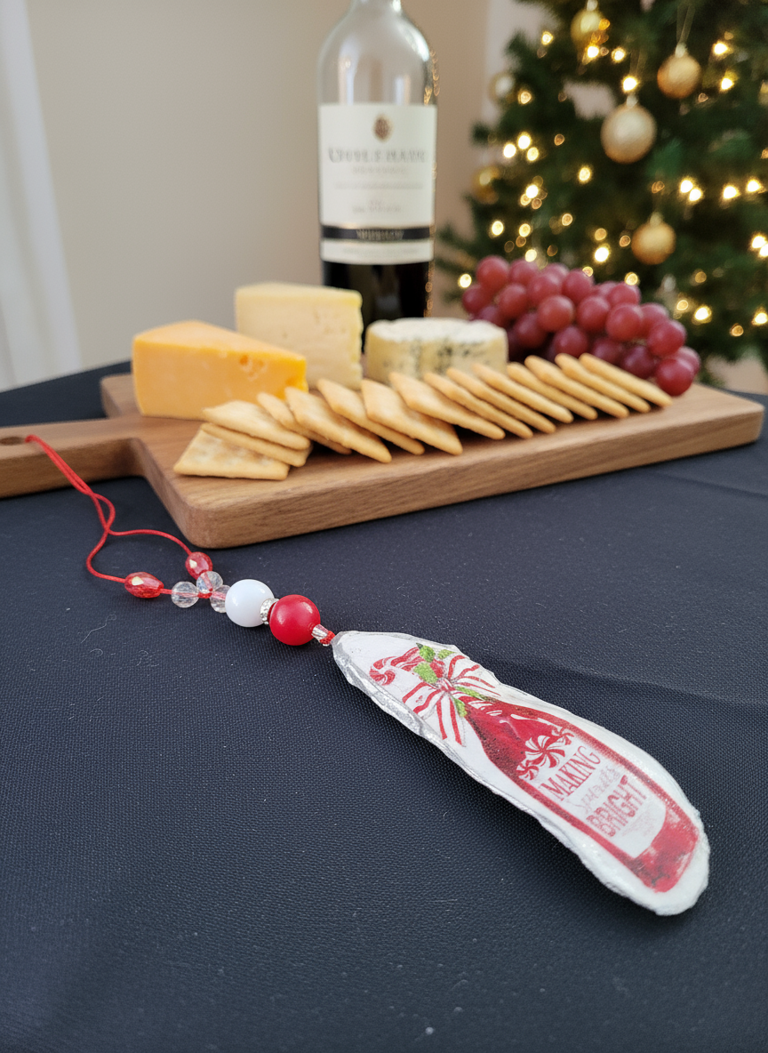 Making spirit bright wine bottle charm