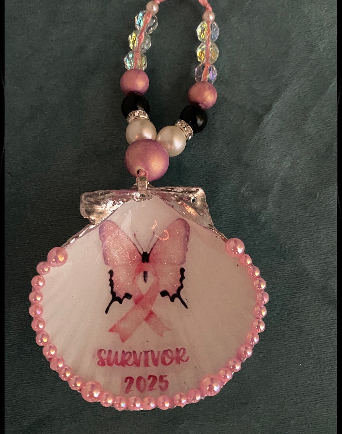 SCALLOP- BUTTLERFLY WITH RIBBON