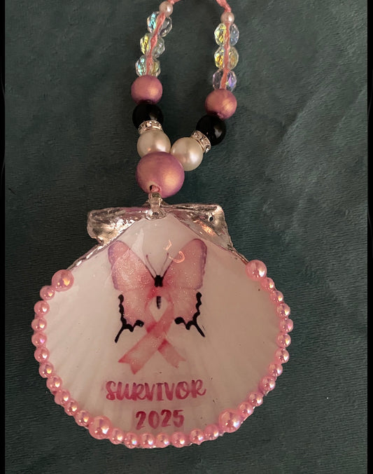 SCALLOP- BUTTLERFLY WITH RIBBON