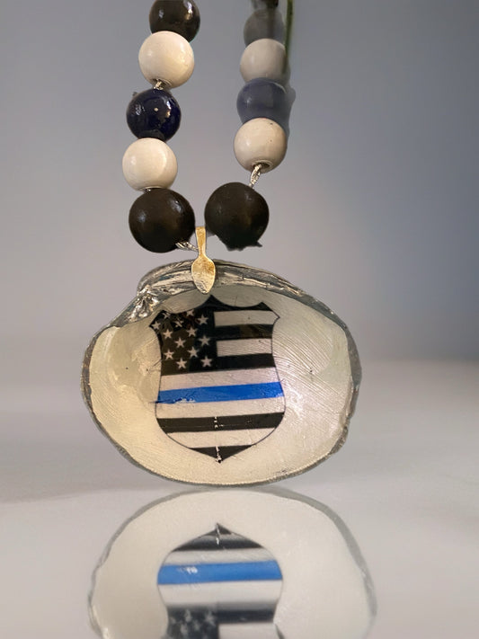 Thin Blue line Badge- clam