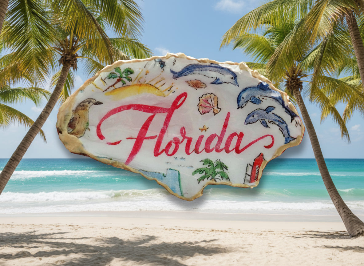 Florida with stand- Oyster Shell