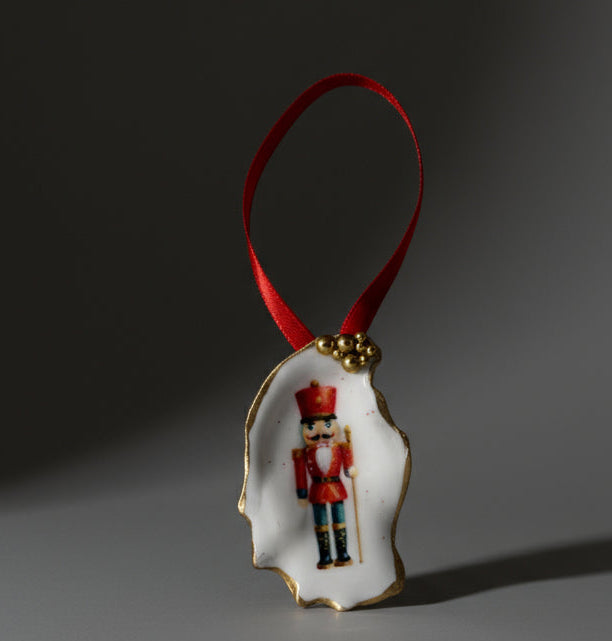 Decorative ornament with a nutcracker design