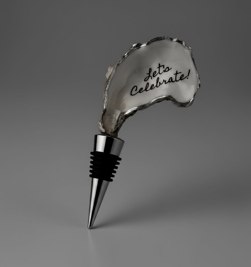 Wine Stopper with "Let's Celebrate"