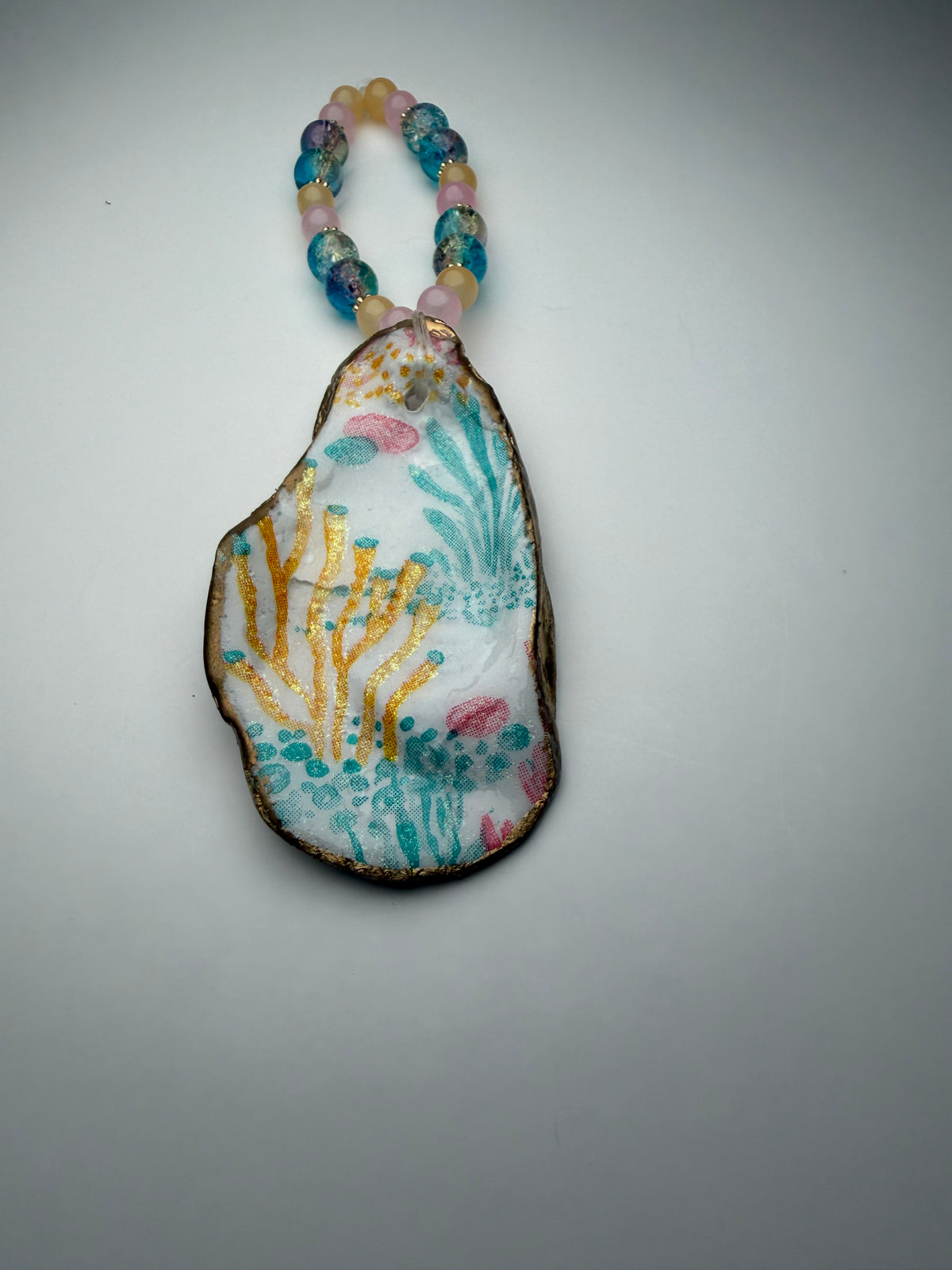 Coral Garden Oyster Shell Ornament