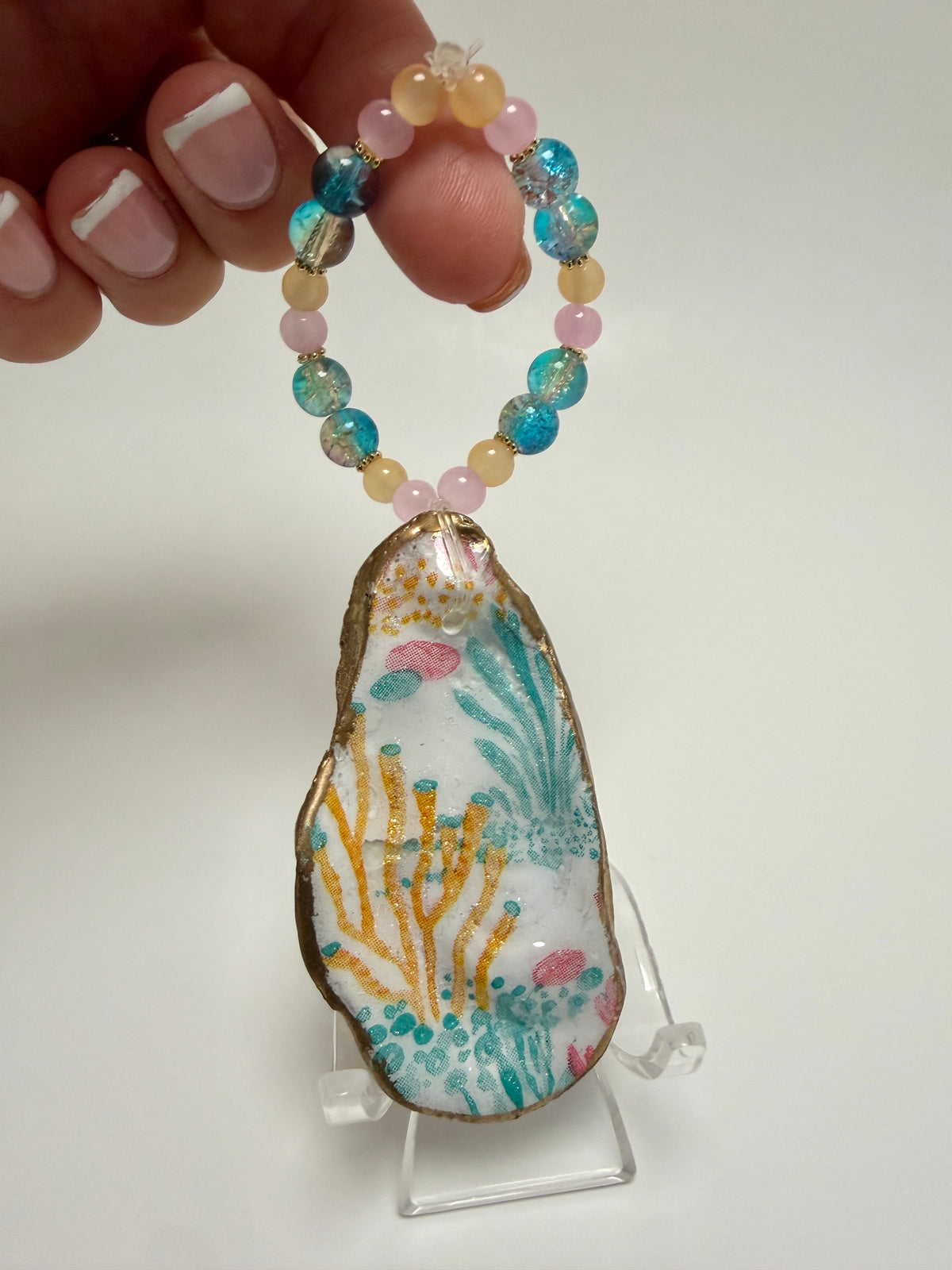 Coral Garden Oyster Shell Ornament